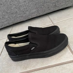 Black Slip On Vans